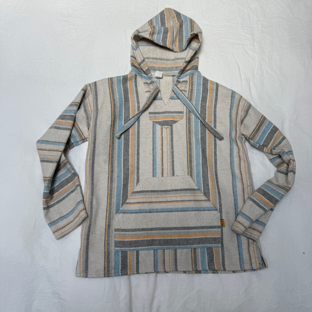Men's Multicolor Striped Baja Hoodie